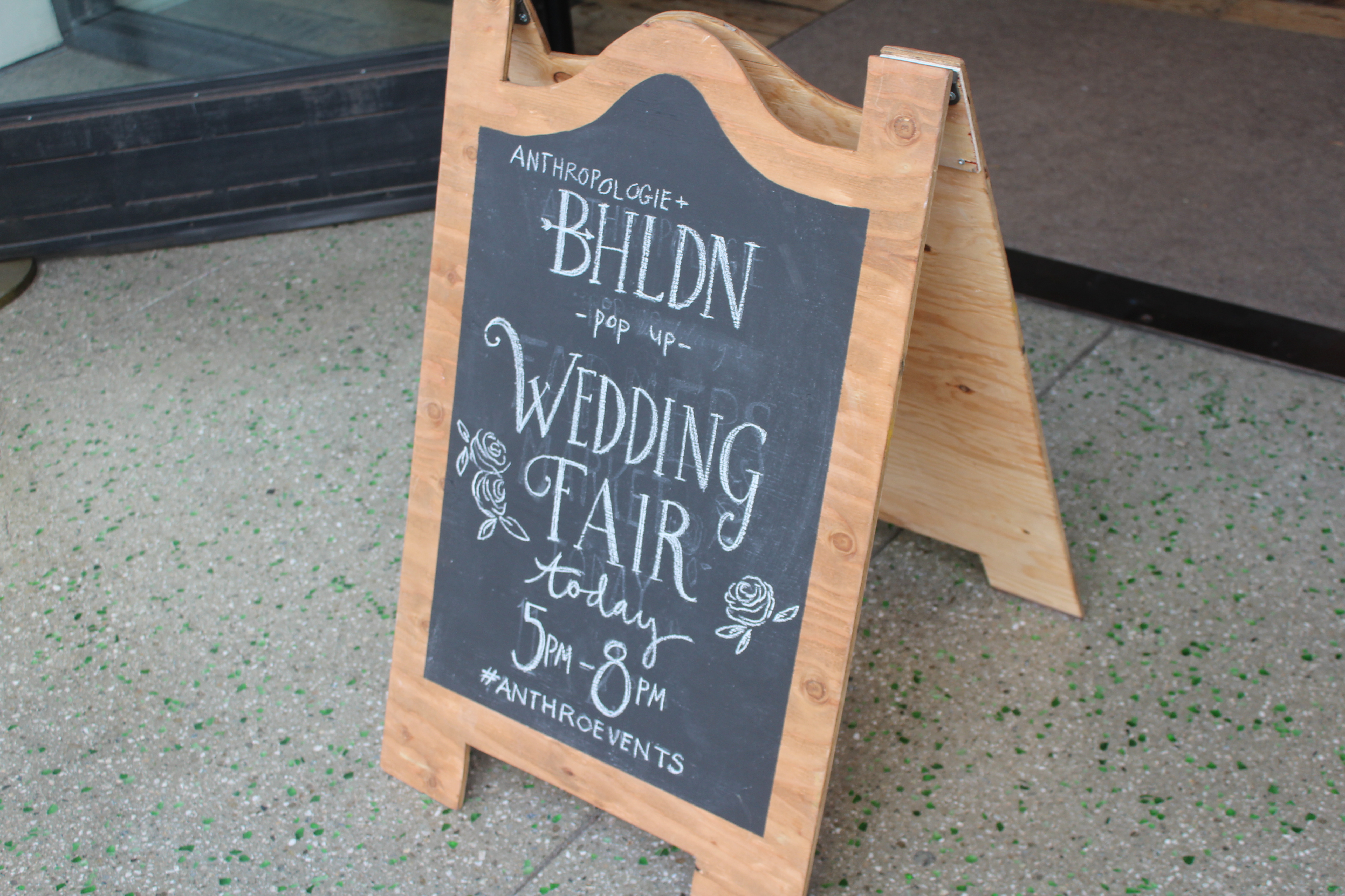 BHLDN Wedding Fair Sign
